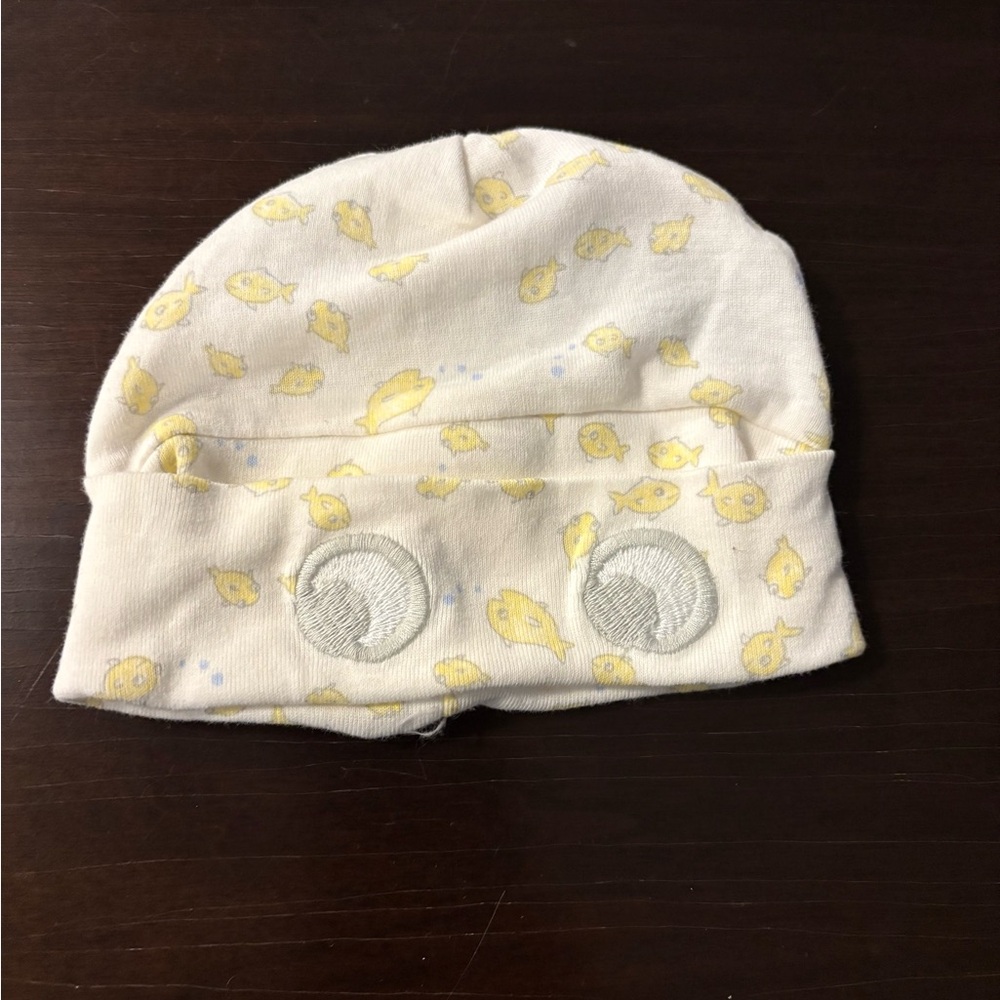 Joe fresh yellow baby hat 0-3M new with tags